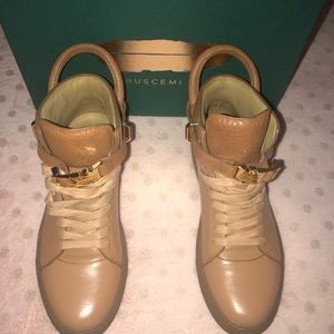 Buscemi Brown Leather Sneakers
